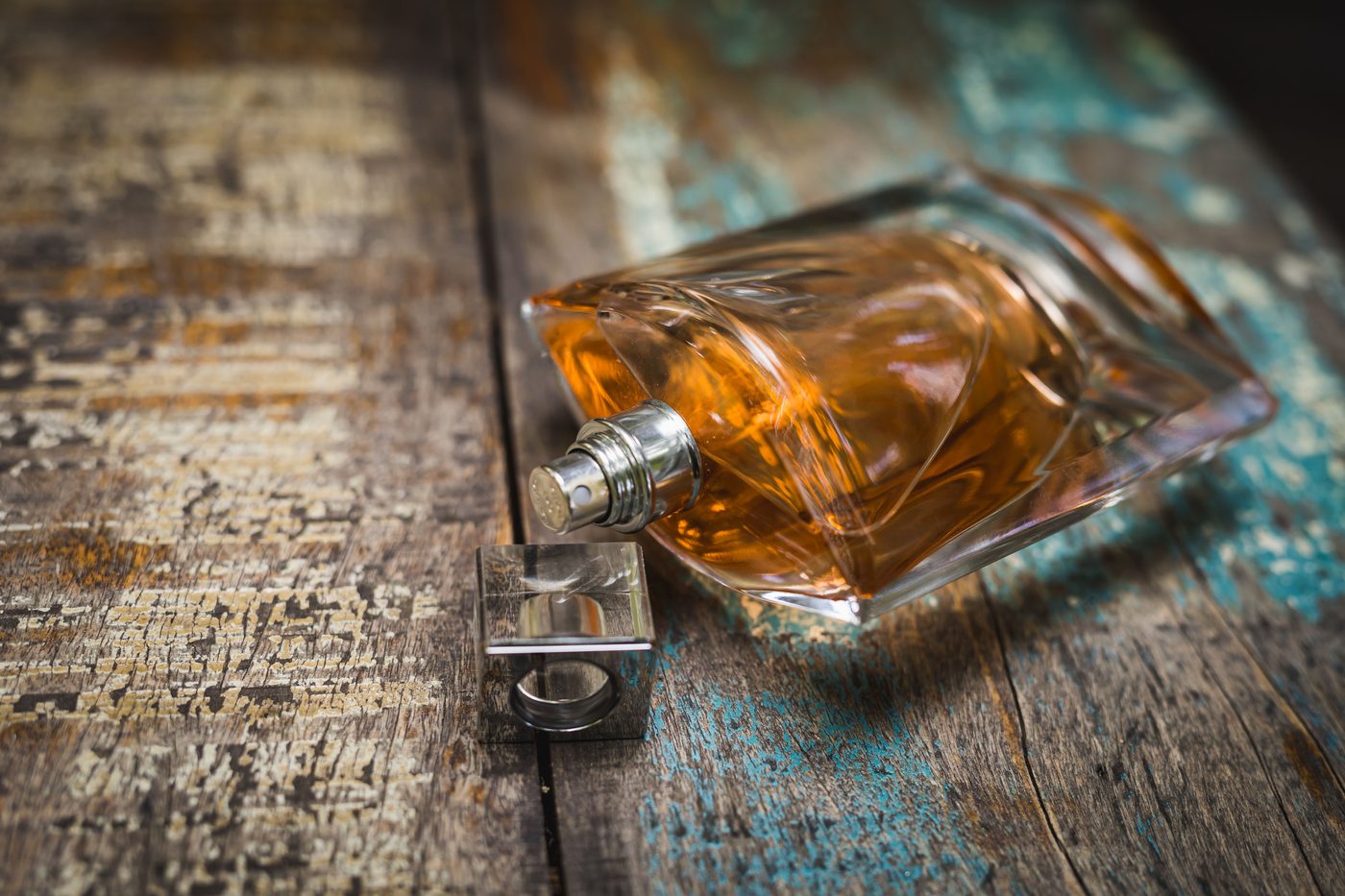 Fragrance bottles on a surface
